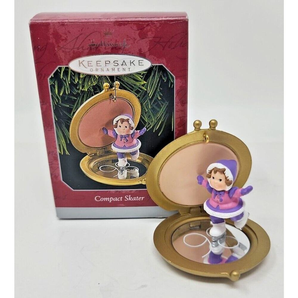 Hallmark Keepsake Christmas Ornament Compact Skater‎ 1998 U31